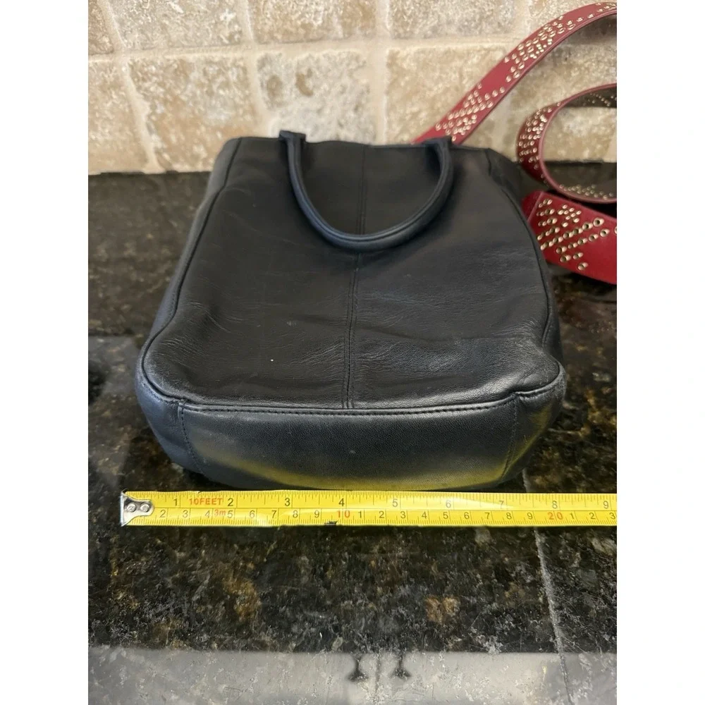 Hobo International Vintage Leather Tote Shoulder Bag‎ Black Crossbody